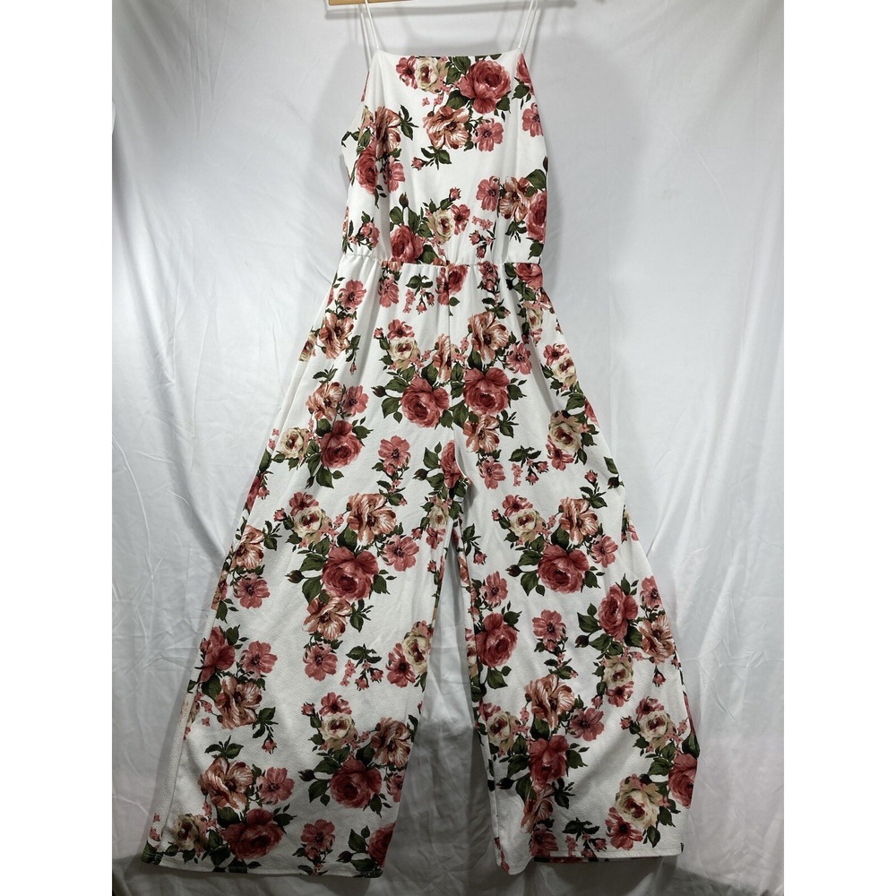 Vibe Sportswear Womens Floral, Print, Wide Leg Jumpsuit Size 2x Plus Size